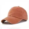 Gorra de Béisbol Vintage Lavada Lisa para Hombre, Gorra Casual Retro de Color Sólido para Mujer, Venta al por Mayor