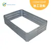 Cama de Plantación de Hierro Galvanizado, Macetero Metálico Rectangular para Patio Exterior, Caja de Plantación para Verduras y Flores, Cama de Flores para Jardinería