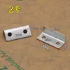 Plancha Plana Forma de 7 Placa de Bloqueo para Muebles Escuadra de Esquina Tope para Puerta de Gabinete Forma de L Soporte de Partición Placa de Pestillo