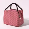Bolsa de Lancheira Especial Portátil para Aluno do Ensino Fundamental Bolsa Bento Bolsa Térmica Bolsa de Mão Bolsa de Almoço para Trabalhador de Escritório Levar Arroz Bolsa Pequena Resistente a Manchas