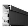 Rodapié Metálico Curvo con Luz, Montaje Superficial, Rodapié de Aleación de Aluminio de 6cm, Tipo Clip
