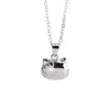 Joyería de Plata Beixi Plata de Ley S925 Hola Gato Kk Dibujos Animados Niños y Niñas Collar Simple y Lindo