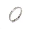 Anillo de Aliento de Bebé con Incrustaciones de Diamantes de Lujo Accesible Nicho Ins Japonés y Coreano para Mujer Moda Acero de Titanio Anillo de Oro de 18K Al por Mayor en Stock