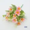 Flor de hortensia de hierba acuática, flor de seda de simulación, flor decorativa para el hogar, flor artificial, flor decorativa para boda, flor de sujeción
