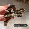 Grampo de Cabelo Headwear de Luxo Leve com Laço Cravejado de Diamantes, Famoso na Internet, Moda, Disco de Cabelo Traseiro, Presilha de Tubarão para Mulheres, Novo Lançamento