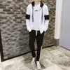Traje Casual de Primavera para Hombre Marca de Moda Deportiva Conjunto Delgado de Ropa para Primavera y Otoño Sudadera Tendencia Guapo Estilo Coreano Chaqueta para Hombre