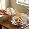 Nuevo cuenco tipo nido de pájaro de estilo chino con forma irregular de pétalo, cuenco para postre, cuenco para yogur y fruta, cuenco para agua dulce y sopa de hongo blanco, vajilla de uso personal