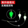 Anzol duplo luminoso anti-fundo para carpa europeia aparelhagem anti-fundo acoplada com anzóis Iseni para pesca anti-fundo, transfronteiriço