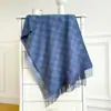 Bufanda de Hilo Acrílico Retorcido de Invierno para Mujer Nueva Simple Jacquard Rayado Imitación Cachemir Borla Larga Chal Relajado Transfronterizo