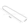 Pregos de Solo Curvos em Forma de U, Pregos de Fixação de Tubo de Malha Tridimensional de Aço Galvanizado Anti-Ervas Daninhas, Pregos de Solo para Fixação de Lona de Cobertura Prensando Galhos de Jardinagem
