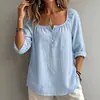 2026 Ropa nueva de mujer transfronteriza europea y americana Amazon casual cuello en V manga larga jersey suelto color liso camiseta para mujer