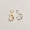 Ear Cuff de Metal Trenzado Retro Estilo Francés para Mujer, Versátil Versión Coreana Nicho Temperamento Minimalista Pendientes sin Perforación