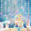 Creación de ambiente en el aula de preescolar decoración tema océano temporada de regreso a clases adornos colgantes ballena estrella de mar guirnalda de conchas marinas Tangyan creativo