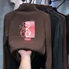 Roupa de baixo feminina com forro de fleece, novo estilo outono/inverno, roupa íntima para meninas pequenas, camiseta de manga comprida moderna e quente, top casual