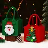 Bolsa de regalo de manzana de Nochebuena, caja de embalaje de dulces portátil de fieltro, pequeña bolsa de regalo, bolsa de dibujos animados creativa