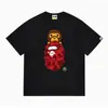 24 Tendencia Caliente de Verano en Línea: Camiseta bAPe Cabeza de Mono, Diseño Camuflaje, Camiseta Unisex de Manga Corta con Cuello Redondo