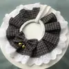 Cachecol para gato de estimação toalha para saliva de gato babador de cachorro babador de renda para pet coleira de gato