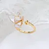Conjunto de acessórios de borboleta com esmalte translúcido e pérola, banhado a cobre com ouro real, conjunto de três peças de nicho de alta qualidade