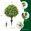 Amazon Transfronterizo Simulado Planta Verde Ciprés de Jardín Simulado Eucalipto Bonsái Boj Lavanda Planta Árbol Falso