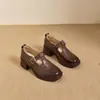 Zapatos Mary Jane versátiles de estilo británico casual retro, nuevos zapatos pequeños de cuero elegantes de otoño 2026