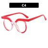 Gafas Redondas de Búho con Espejo Plano Anti Luz Azul 2024 Nuevo Marco de Gafas Personalizado para Mujer Europeo y Americano Se Puede Equipar con Marco de Gafas
