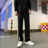 Pantalones Casuales Negros Estilo Americano para Hombre 2026 Nueva Moda Trendy para Hombre Versátil Holgado Talla Grande Estudiante Pierna Recta Pantalones Deportivos