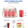 Bolsa Térmica para Almoço Bolsa Térmica de Camada Dupla Grande Capacidade Bolsa para Piquenique ao Ar Livre Portátil de Ombro Portátil para Manter Fresco Bolsa de Gelo Frio