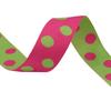 Cinta de tela de doble cara con puntos de color a juego para sombreros, lazos, cajas de regalo, accesorios de embalaje, cintas para hornear