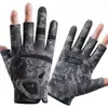 Nuevos Guantes de Pesca Fuga Tres Dedos Hombres y Mujeres Profesionales Invierno Impermeables Antiadherentes Señuelo Antideslizantes Resistentes al Desgaste Engrosados Guantes para Pesca en Roca