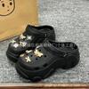 Zapatos Croc Zapatos Transfronterizos Accesorios Hebilla de Zapato de Flor Moda Personalizada de Alta Gama Abeja Brillante Desmontable Accesorios Populares DIY