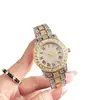 Sudeste Asiático Comercio Exterior Moda Reloj de Acero para Mujer Moda Europea Aliento de Bebé Diamante Aleación de Acero Correa de Acero Reloj para Mujer