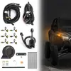 Kit de Seta para ATV UTV, com Buzina e Kit de Pisca LED com Interruptor Sequencial
