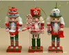 En Stock Madera 13cm Cascanueces Adorno Regalo de Navidad, Marioneta Soldado Cascanueces Pintado, Venta Caliente Transfronteriza