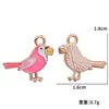 Serie de San Valentín Goteo de Aceite Corazón Rojo y Rosa Accesorios para Joyería DIY Pendientes Pulseras Colgantes Aleación Materiales Decorativos