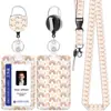 Portatarjeta de identificación de estudiante, portatarjetas creativo y moderno, gafete de trabajo personalizado, cubierta protectora para tarjeta de control de acceso, tarjeta de autobús, permiso de trabajo