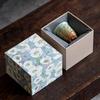 Taza maestra en relieve de celadón, taza individual, taza Xiangyun de cerámica con gradiente, juego de té de kung fu, taza de degustación de té, taza de té personal para el hogar