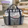 Bolsa fofa para guardar brinquedos de praia infantis, bolsa de malha de grande capacidade para natação, uso ao ar livre na beira-mar, bolsa de praia de malha para maiô