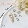 Celebridad de Internet Huevo de Paloma Explosivo Taladro para Uñas Punto Super Brillante Forma de Cono Diamante de Imitación Decoración para Uñas Ovaladas