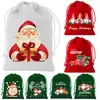 Bolsa de Dulces Navideños 2026 Bolsa de Terciopelo con Cordón Envoltura de Caramelo de Manzana para Nochebuena Bolsa de Regalo Decoración de Pared Navideña