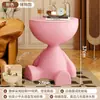 Pequeños Adornos para Mesa de Café, Mesa Auxiliar, Muebles Sencillos, Apto para Almacenamiento, Mesa de Café Pequeña para Sala de Estar, Mesa de Café de Plástico para Apartamentos Pequeños al por Mayor
