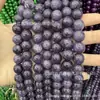 Serie Morada Piedra Natural Cuentas Redondas Amatista Soñadora Cuentas Sueltas Ágata de Vidrio Morado Sintético K9Diy Accesorios para Joyería