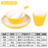 Melamina Comercial Imitación Porcelana Tazón Pequeño Restaurante Hot Pot Montaje de Mesa Juego de Cuatro Piezas Tazón de Plástico Vajilla de Hotel Juego de Tazón y Plato Dos Colores