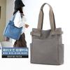Bolsa de Lona Portátil con Estampado, Ligera, Gran Capacidad, Bolsa de Compras Ecológica, Bolsa Simple para Computadora con Logo y Texto Impresos, Portátil