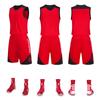 Traje de basquete de secagem rápida uniforme personalizado de estudante colete esportivo de treino de jogo para adultos e crianças número de impressão DIY