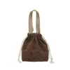 Nova Bolsa de Ombro Plissada Floral de Outono 2026 com Design Estiloso, Grande Capacidade, Doce Bolsa Transversal com Cordão para o Dia a Dia
