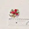 Acessórios diy do laço do Natal mini linho sino da árvore de Natal pendente decoração da caixa de presente