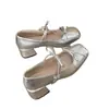Zapatos planos de mujer estilo hada con lazo estilo francés, para el trabajo, modelo nuevo de otoño 2026, adecuados para combinar con faldas, zapatos Mary Jane para mujer