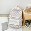Nueva Mochila de Moda para Hombre y Mujer Versátil Tablero de Ajedrez Bolso de Hombro para Parejas Mochila Fresca y Dulce Mochila Escolar para Estudiantes Universitarios