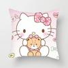 Cojín de Sofá Respaldo Dibujos Animados Cintura Regalo Decoración de Dormitorio Hello Kitty Gata Chica Corazón Rosa