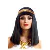 Atrezzo para Escenario de Comercio Exterior Peluca India de Cleopatra Cabello Largo Liso Salvaje de Festival Carnaval